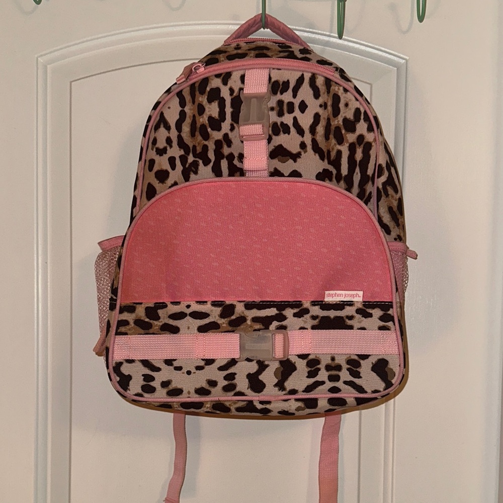 Stephen Joseph Pink Leopard Kids Backpack